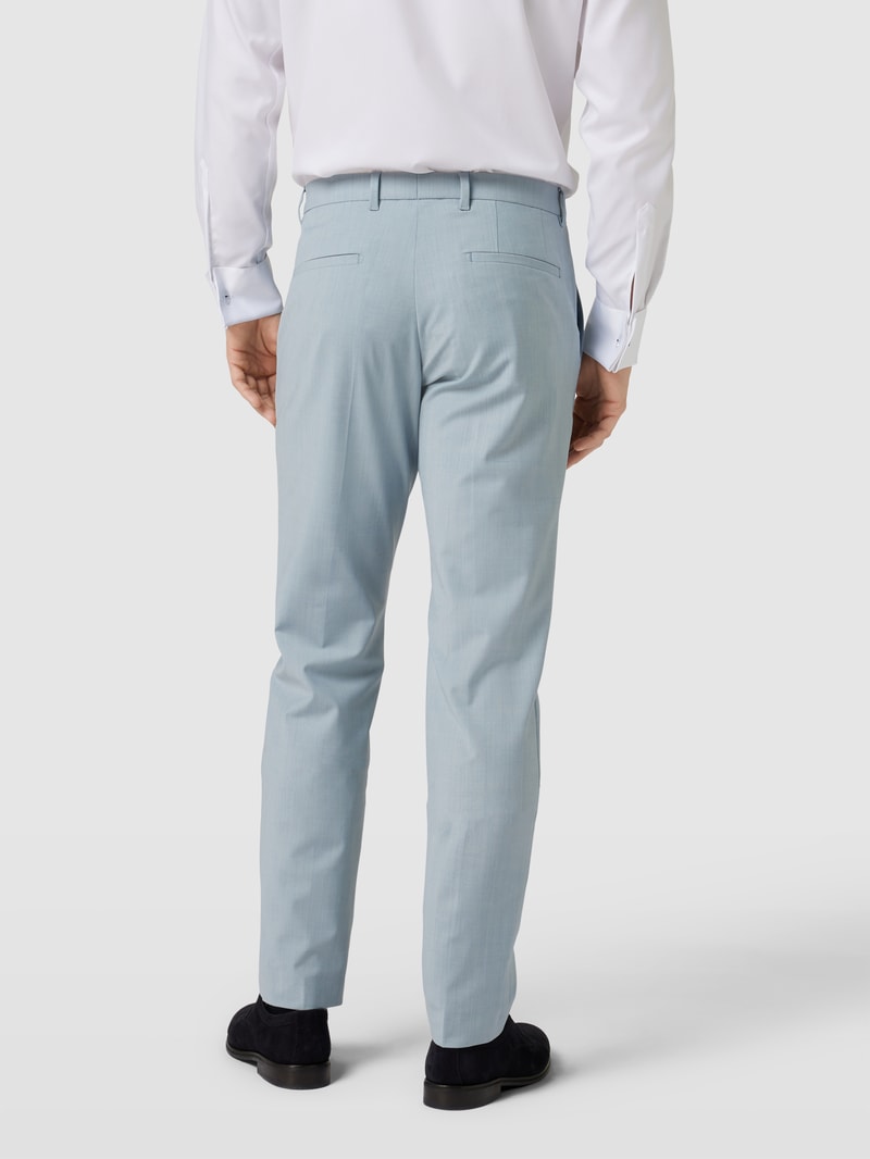 Slim Fit Anzughose mit Stretch-Anteil Modell 'PIET' in eisblau