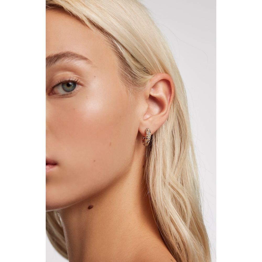 P D Paola Créoles 925 Argent Boucles d'oreilles