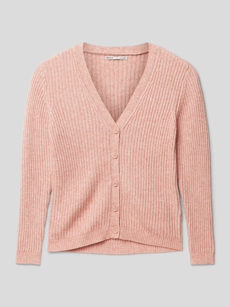 Strickjacke aus Viskose-Mix Modell 'KATIA' in altrosa