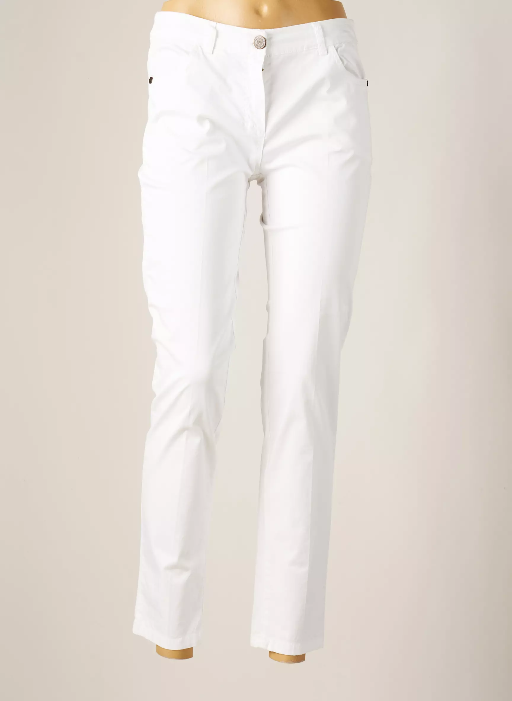 Artigli Pantalons Slim Femme couleur blanc