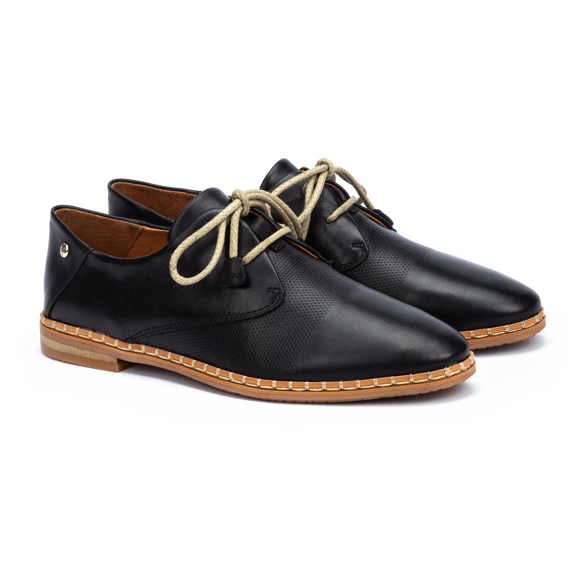 buty sznurowane - CZARNE