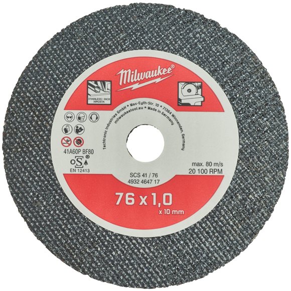 Milwaukee Tillbehör 4932464717 Kapskiva 76 x 10 mm för metall 5 delar