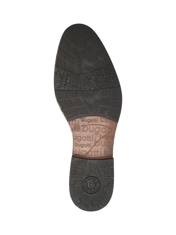 Bugatti Leder-Schnürschuhe in Hellbraun günstig kaufen 42