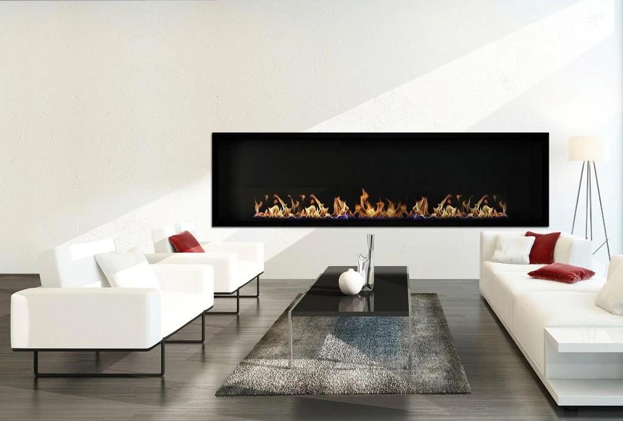 Icon Fires Icon Fires Slimline SFB1650 Bioethanol Kamin Schwarz, Einstellbare Flammen, H: 60 x B: 165 x T: 36,3 cm, Elegantes Design, Bioethanol Kamin, 9,8 kW, je nach Variante.