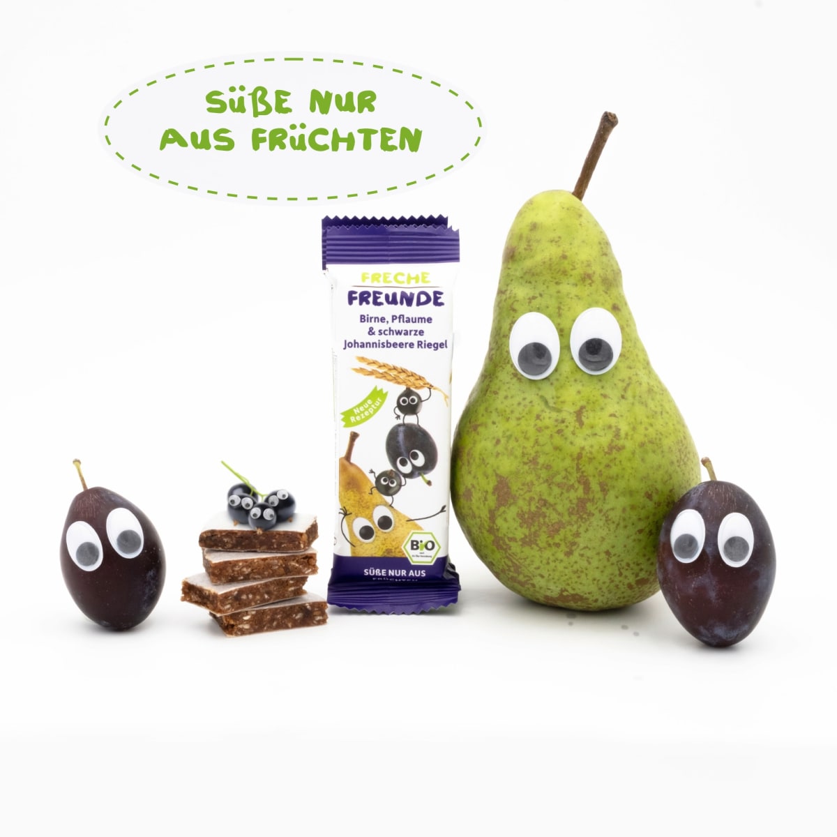 Fruchtriegel mit Getreide Birne, Pflaume & Brombeere ab 1 Jahr, 4x23g, 92 g