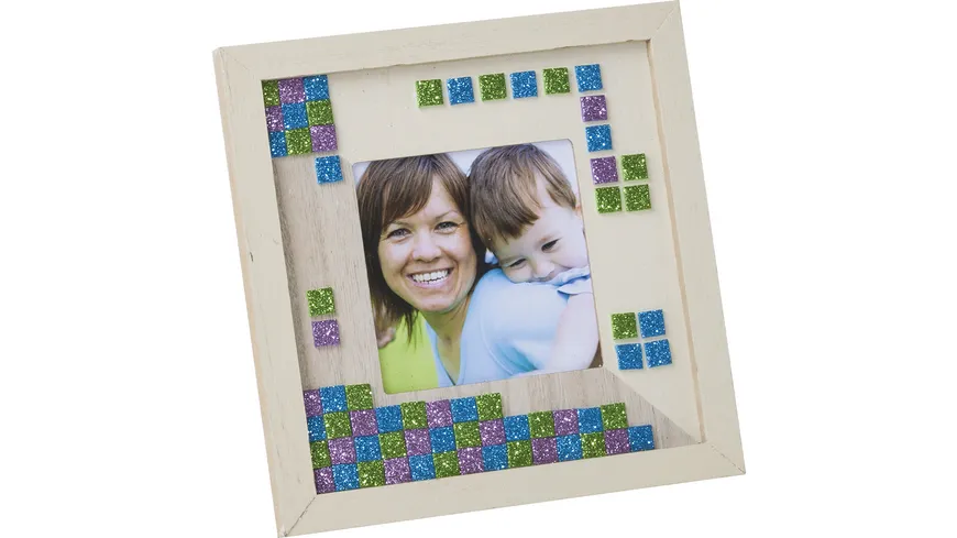 folia Glitter-Moosgummi Mosaik farblich sortiert