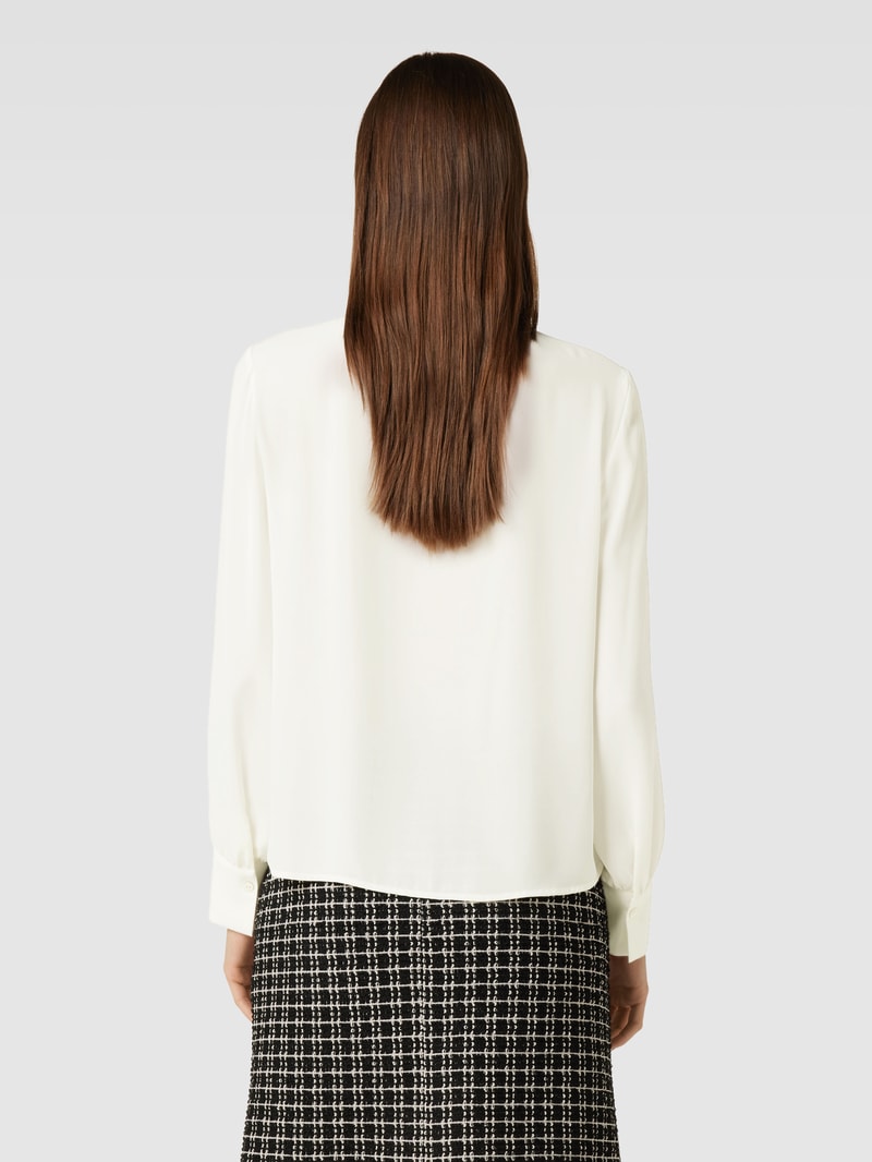 Bluse mit Volants in weiss