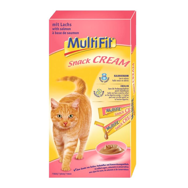 MultiFit Snacks MultiFit Snack Cream 11x7x15g Lachs & Inulin