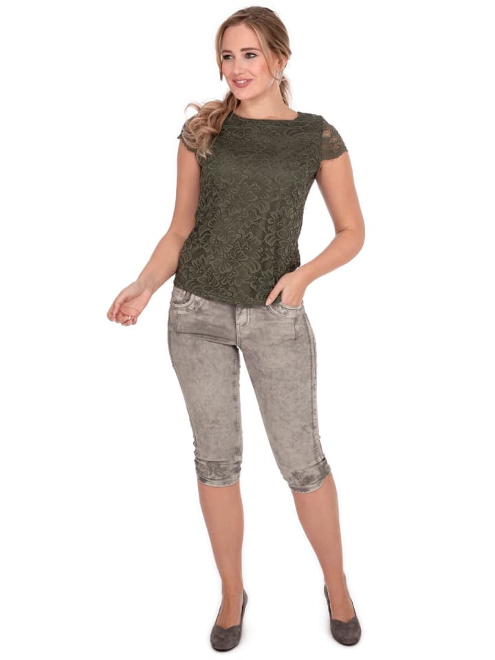 Spieth & Wensky Bluse DIVERIA in oliv günstig kaufen