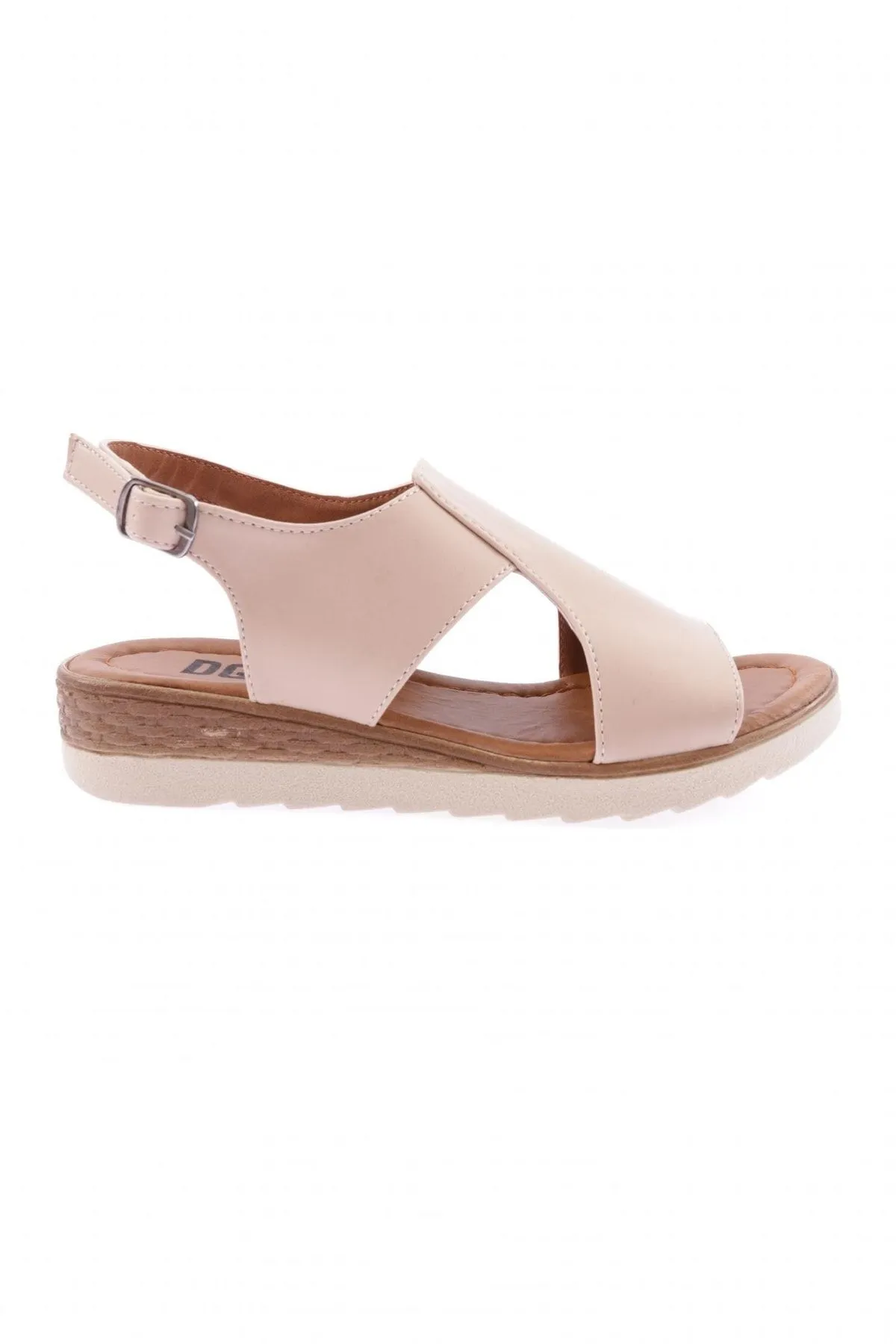 DGN  706-23y Nude Damen Sandalen - T-Riemen, Knöchelriemen