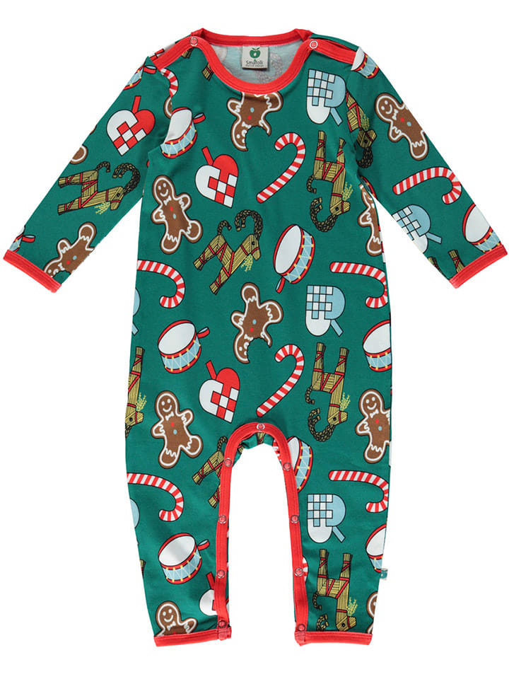Småfolk Overall in Grün/ Rot günstig kaufen