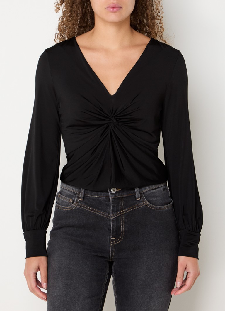 Expresso  Tuniek met geknoopt detail en V-hals