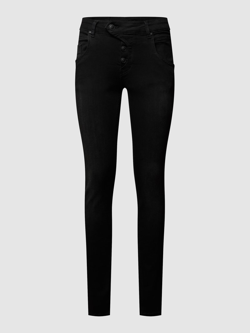 Skinny Fit mit Stretch-Anteil Modell 'Manie' in schwarz