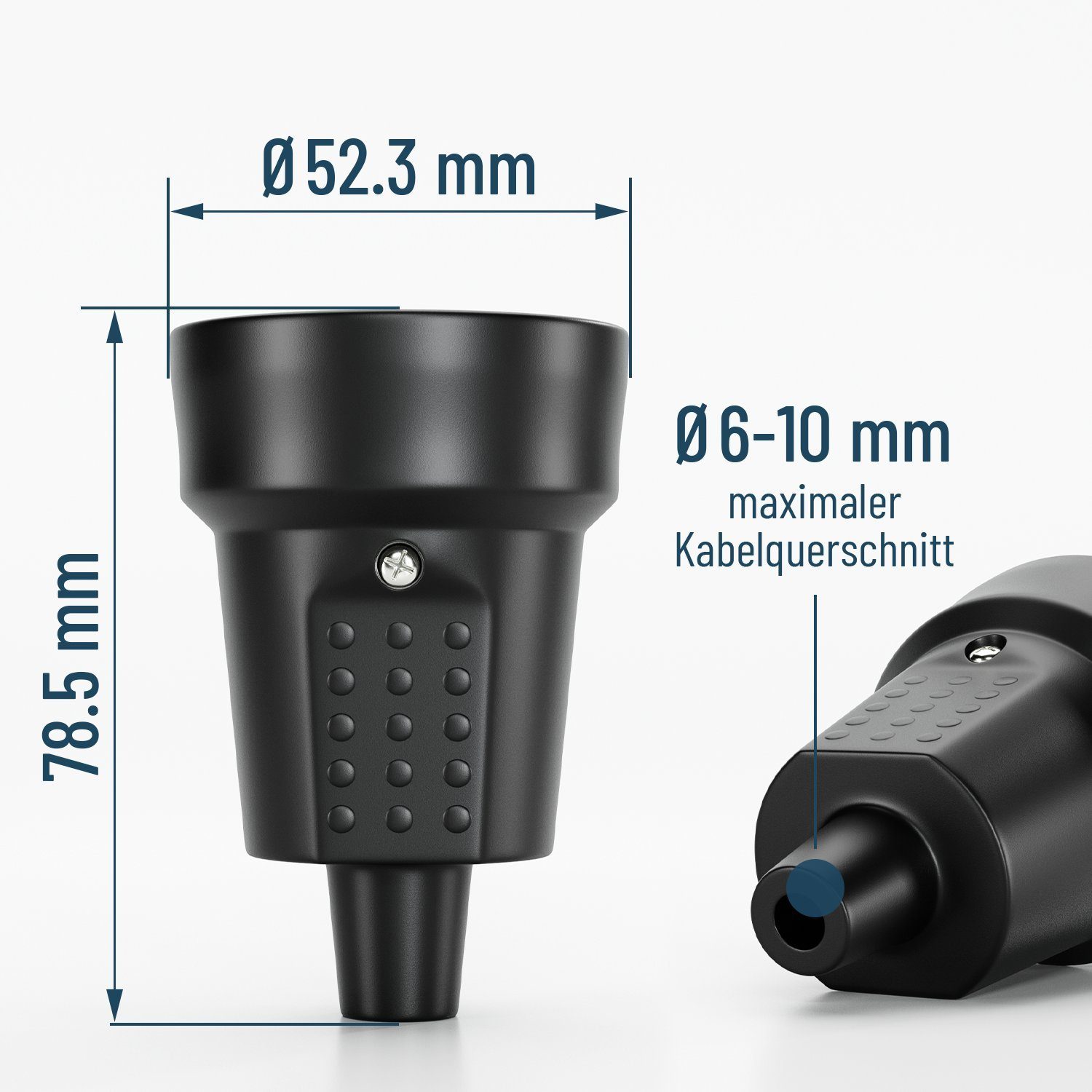 greate. Steckdose 3x Schutzkontakt Kupplung - IP44 Schutzkontaktkupplung Schuko Kupplung, 1-St.