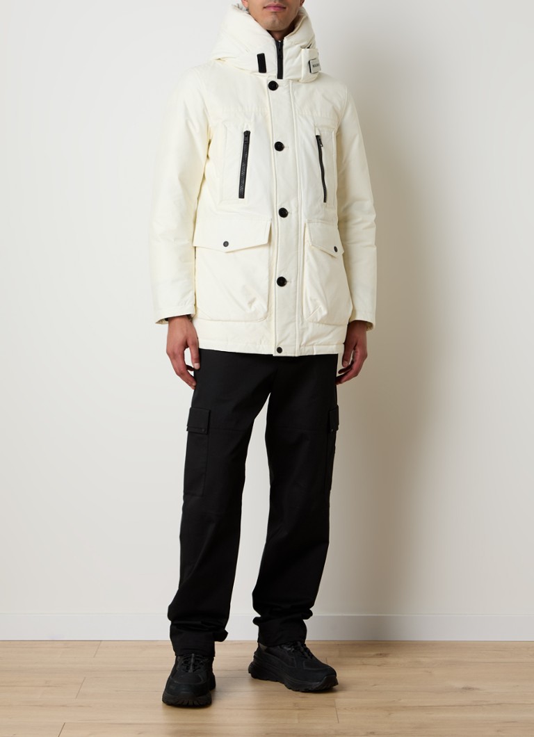 Πάρκα Woolrich Arctic με καπιτονέ γέμιση από πούπουλα και αφαιρούμενη κουκούλα