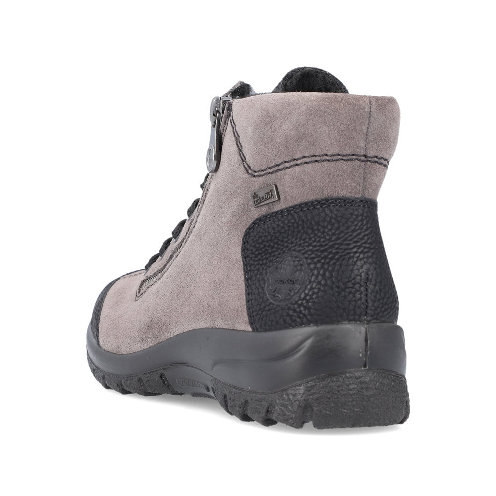 Rieker Damen Schnürstiefel stahlgrau