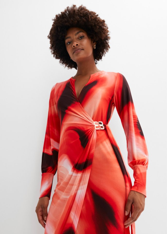 Midikleid mit Schnalle