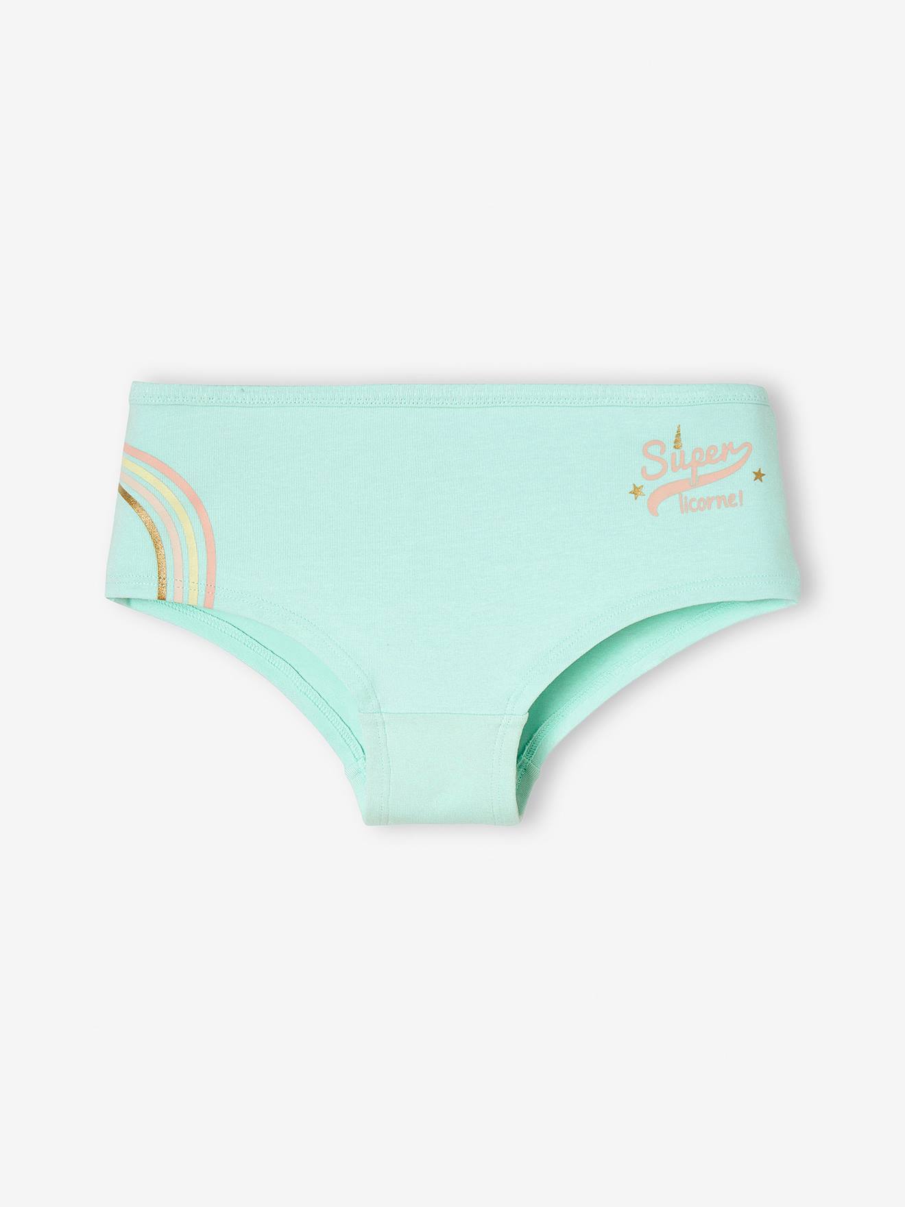 Lot de 5 shorties fille rose pâle