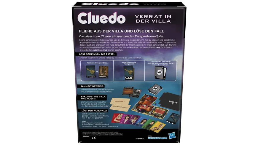 Hasbro Gaming - Cluedo Verrat in der Villa
