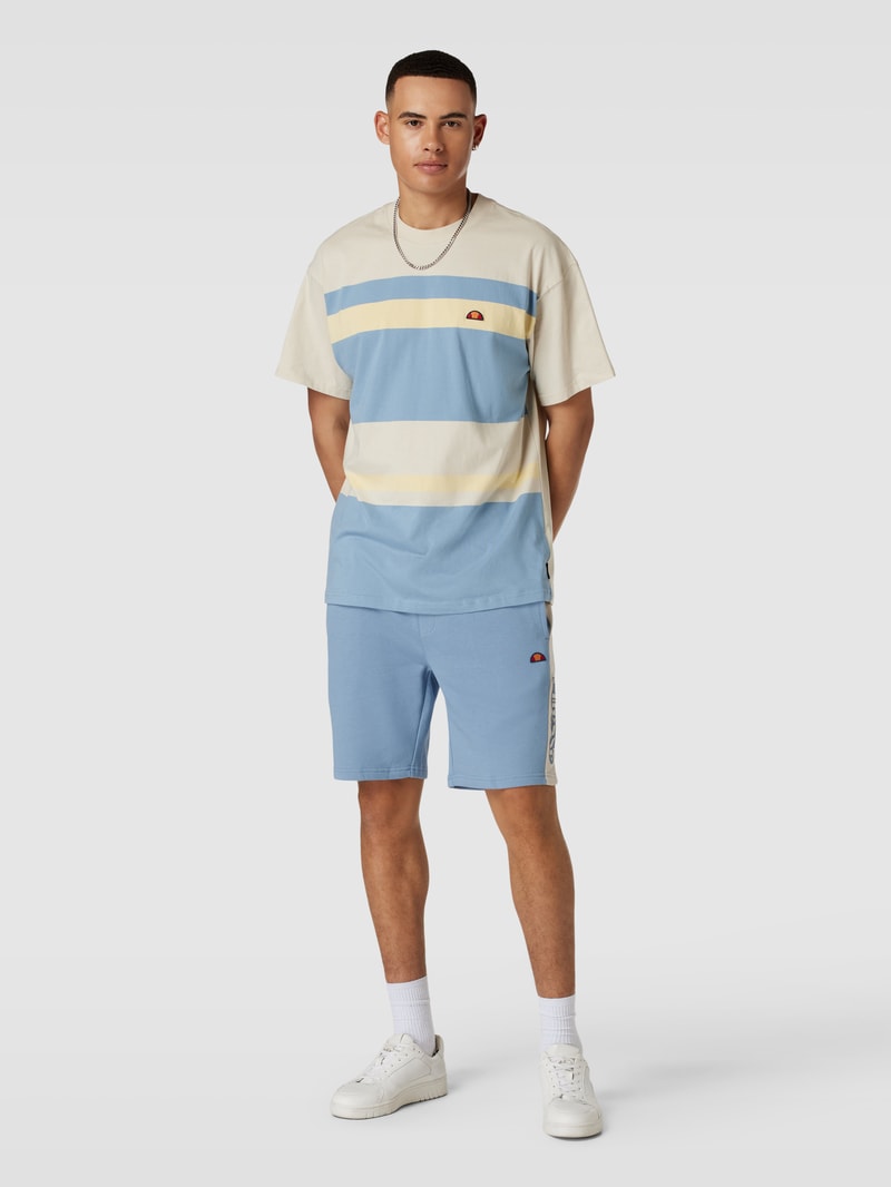 Sweatshorts mit Label-Applikation Modell 'Lallio' in blau