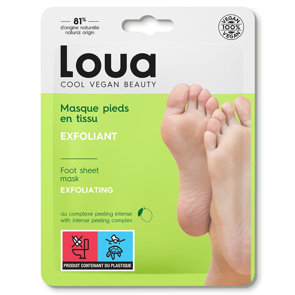 Loua Masque en tissu Pieds Exfoliant