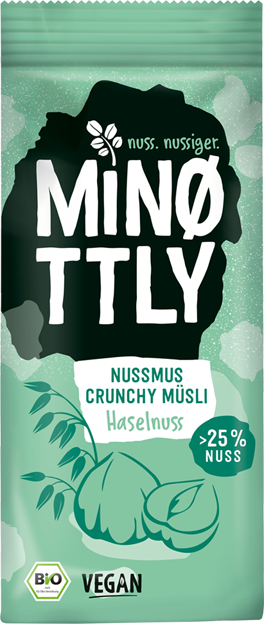 MiNÖTTLY Bio Haselnussmus Crunchy
