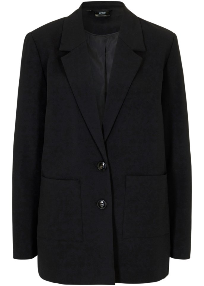 Lockerer Blazer mit aufgesetzten Taschen