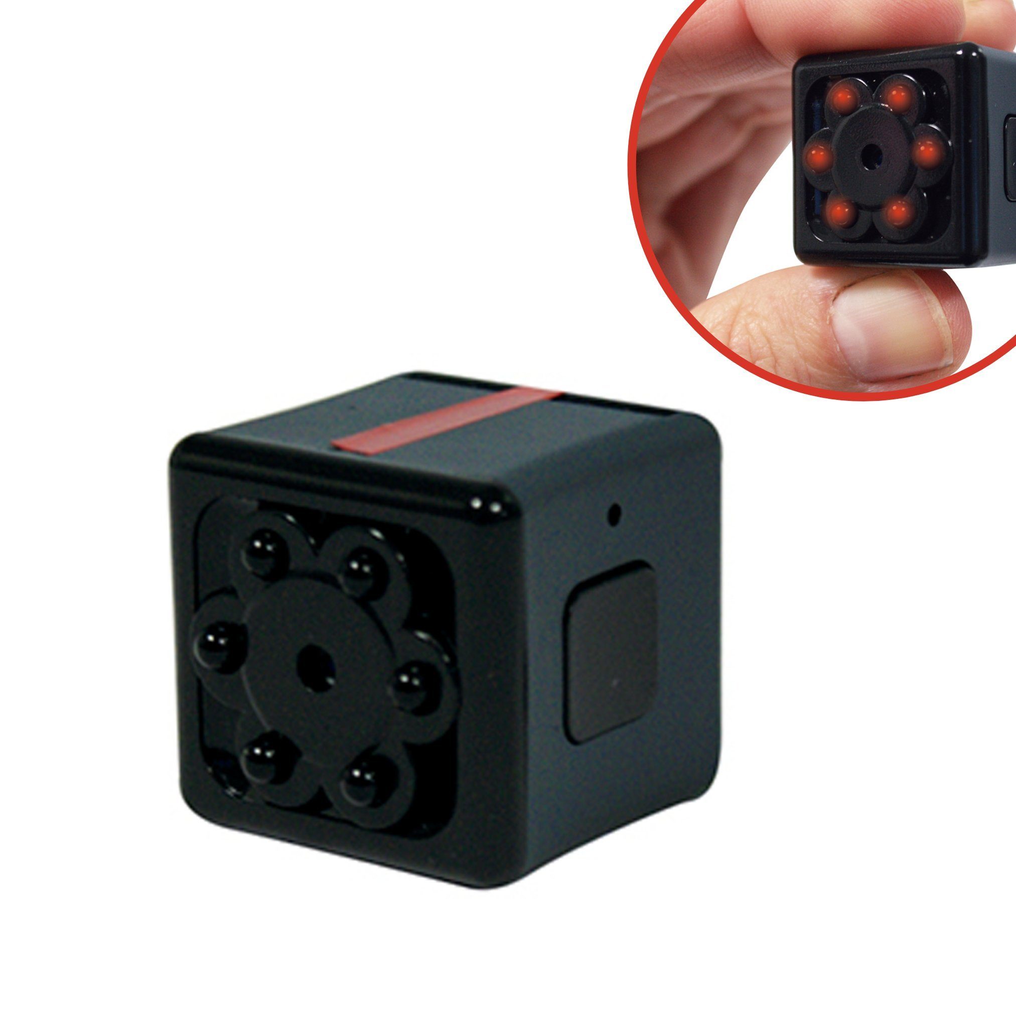 Starlyf Security Cam Überwachungskamera (Außenbereich, Innenbereich, Spar Set 1er oder 2er Pack, 1-tlg., Mini Kamera, Sport Cam, Body Cam, Mini Cam)