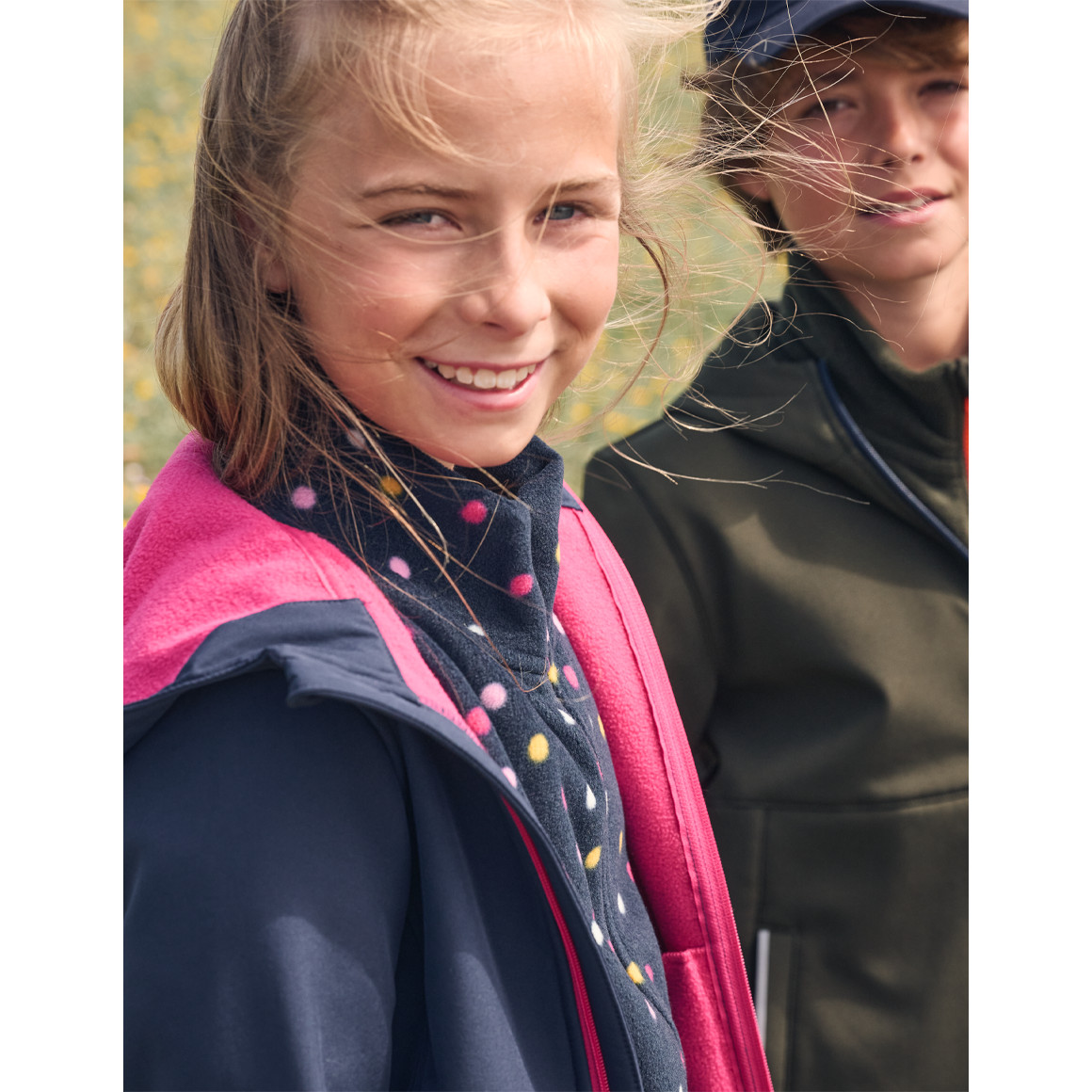 Mädchen Softshelljacke mit Fleecefutter