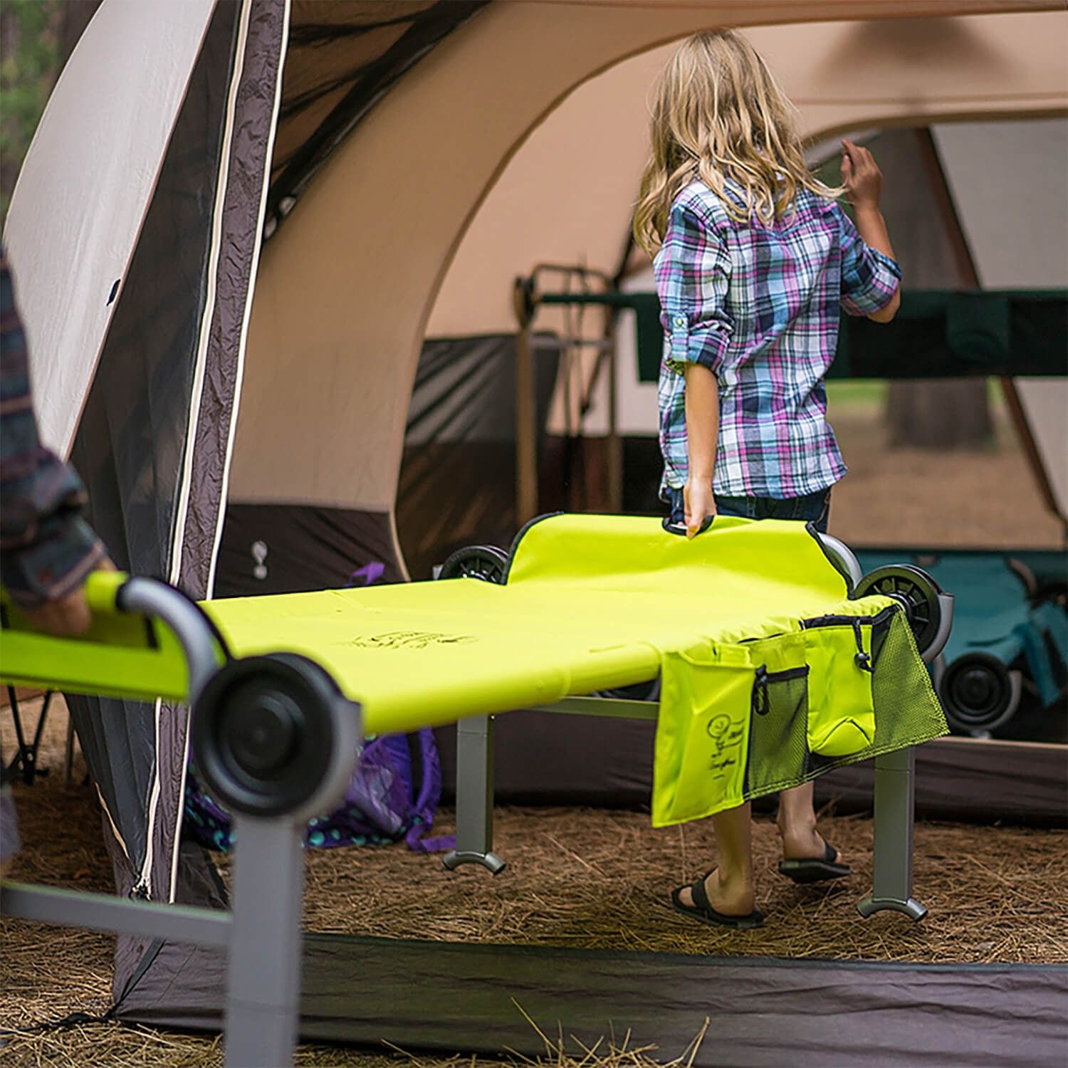 Campingbett Kid-O-Bunk mit Seitentaschen