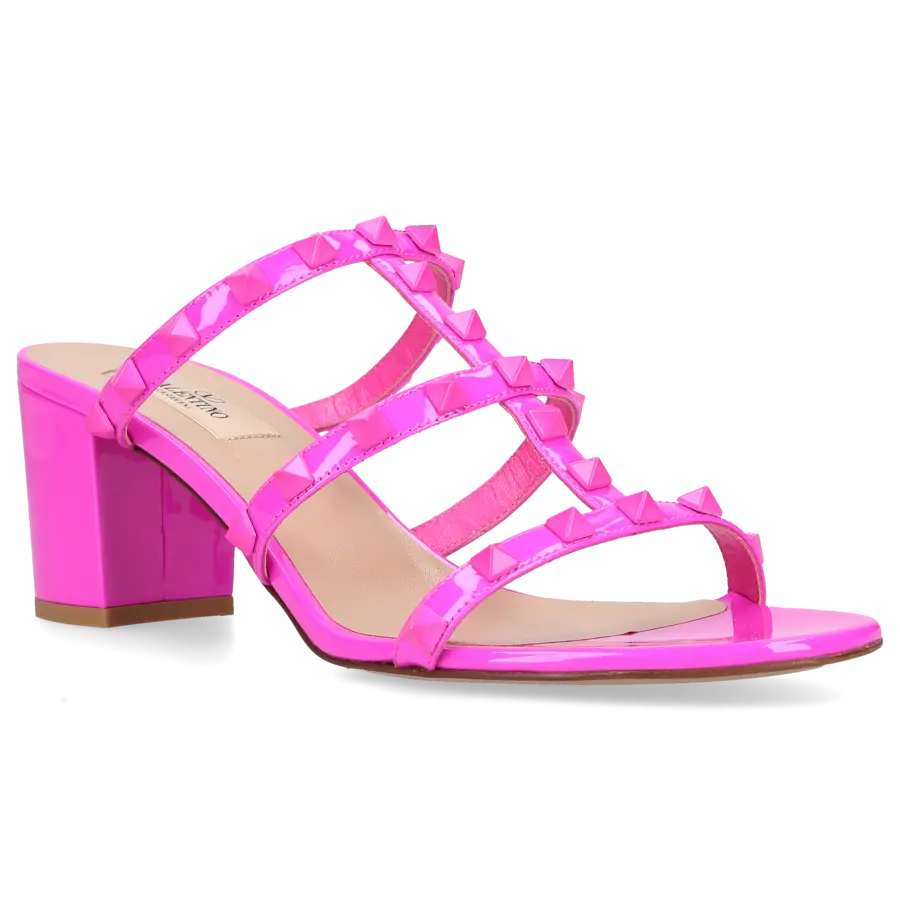 Valentino Garavani - Sandalen ROCKSTUD Lackleder - pink