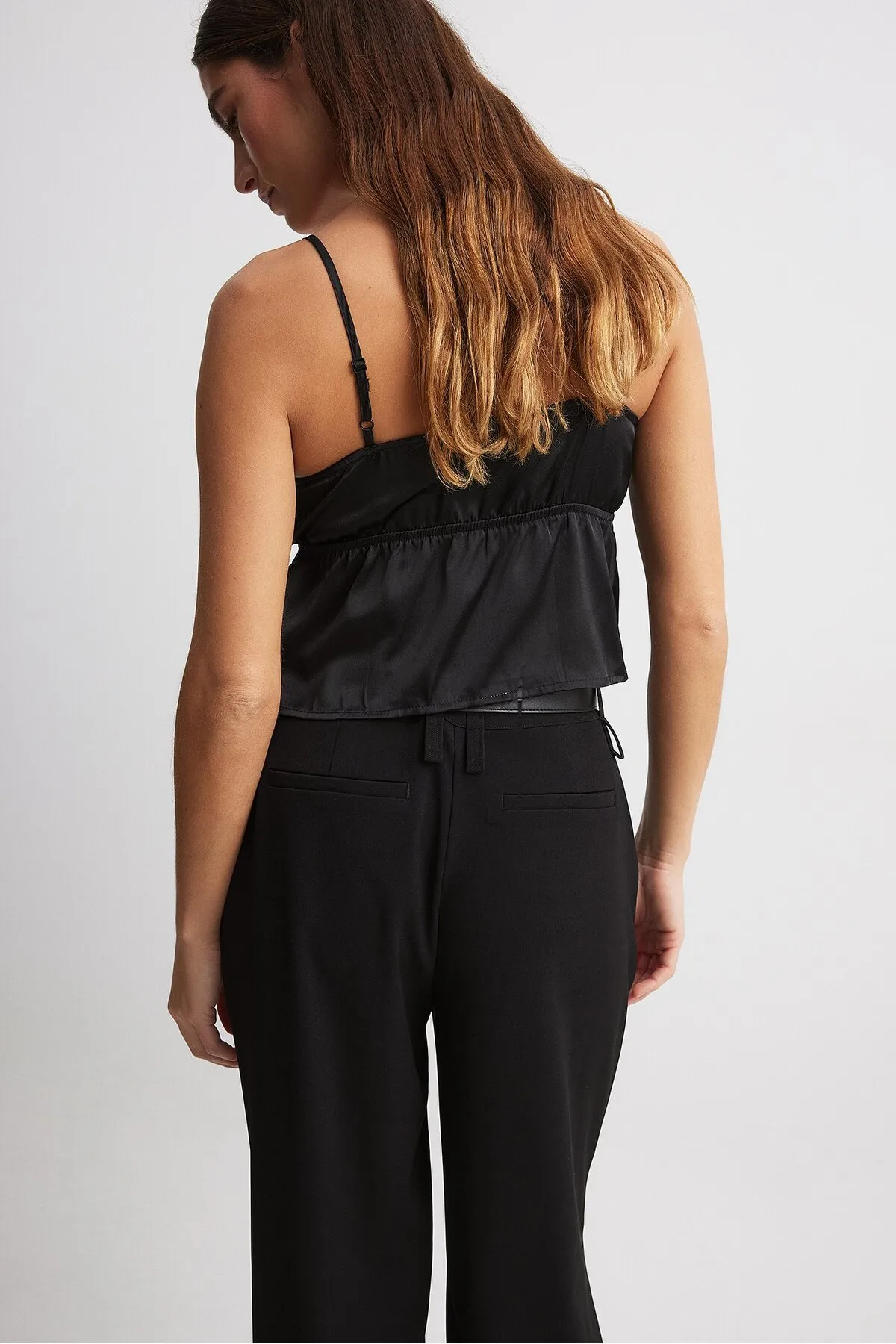 NA-KD  Unterhemd - Schwarz - Regular Fit