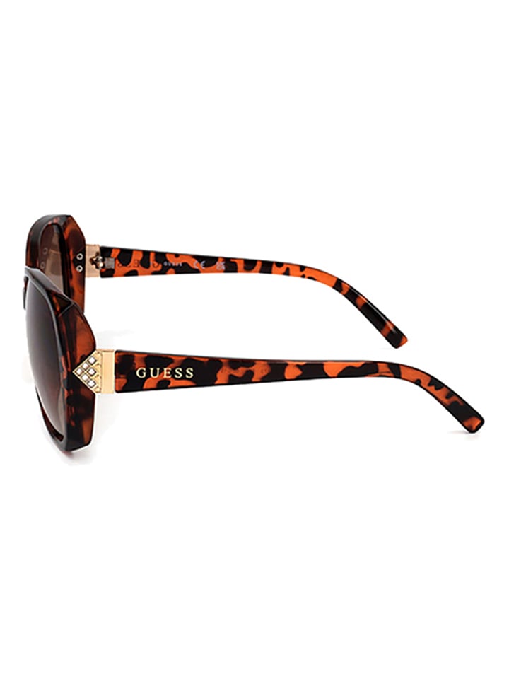 Guess Damen-Sonnenbrille in Braun günstig kaufen 60