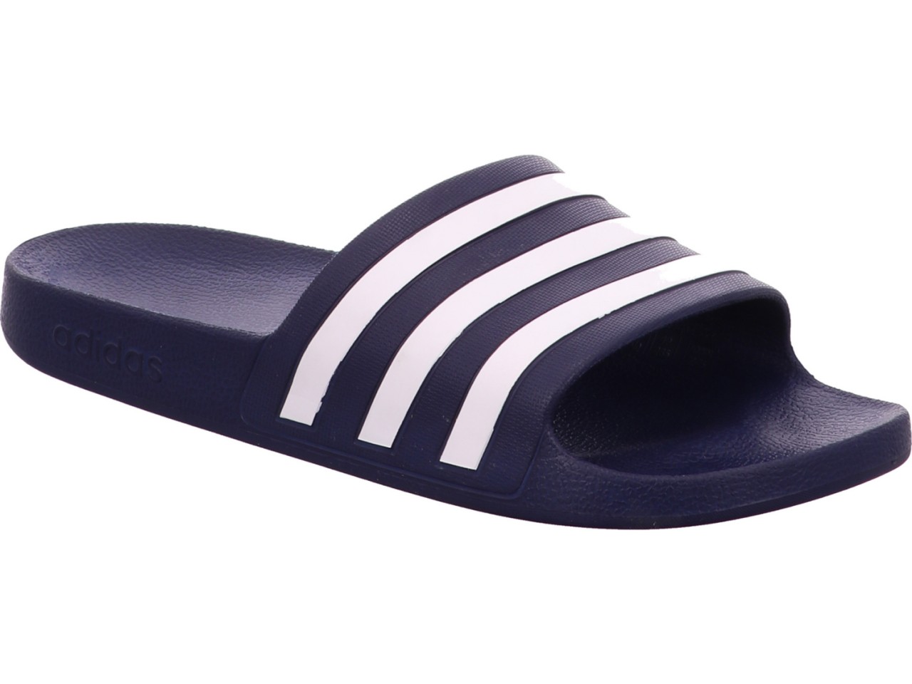 ADIDAS Pantoletten bunt ADILETTE AQUA, DKBLUE/FTWWHT/DKBLUE