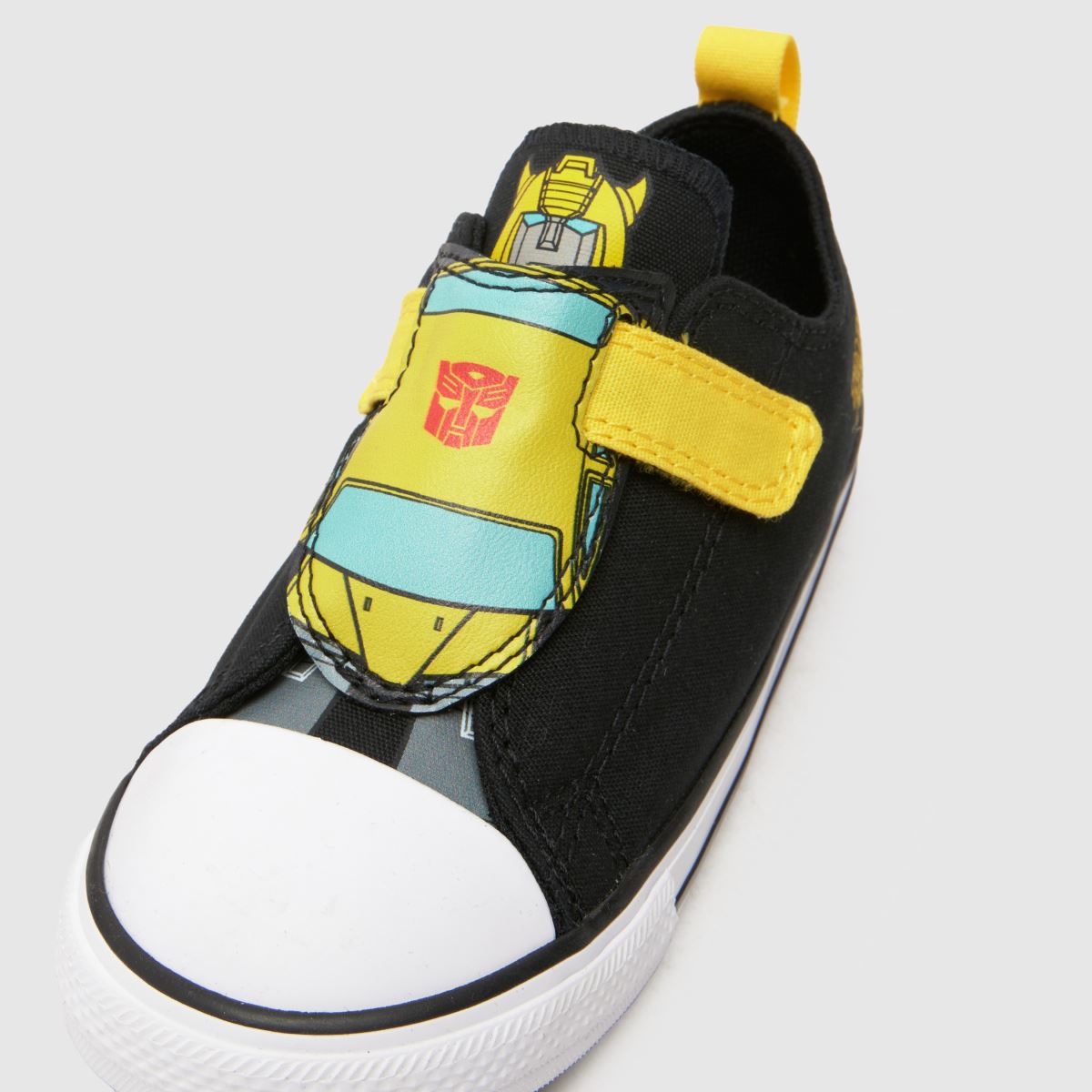 Converse svarta multifärgade all star lo 2v transformers pojkar småbarnssneakers