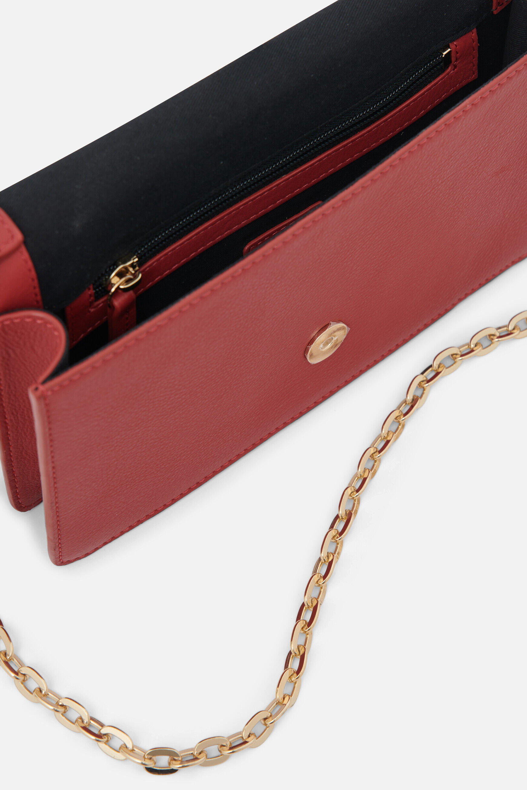 sac kitty 100% cuir rouge femme