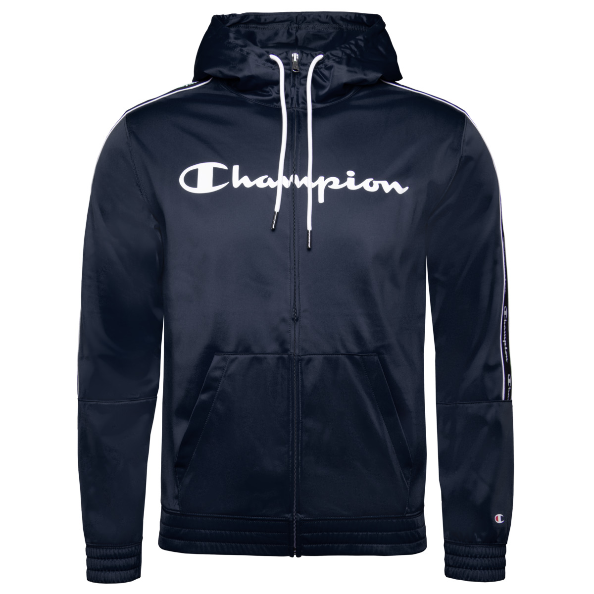 Champion Hooded Full Zip Sweatjacke blau