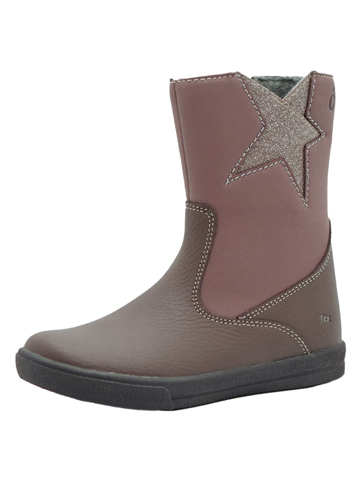 lamino Leder-Boots in Mauve günstig kaufen