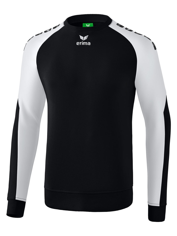 erima Essential 5-C Sweatshirt in schwarz/weiss günstig kaufen