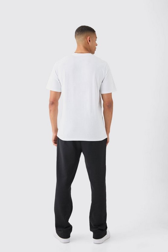 Man Signature T-Shirt mit Print