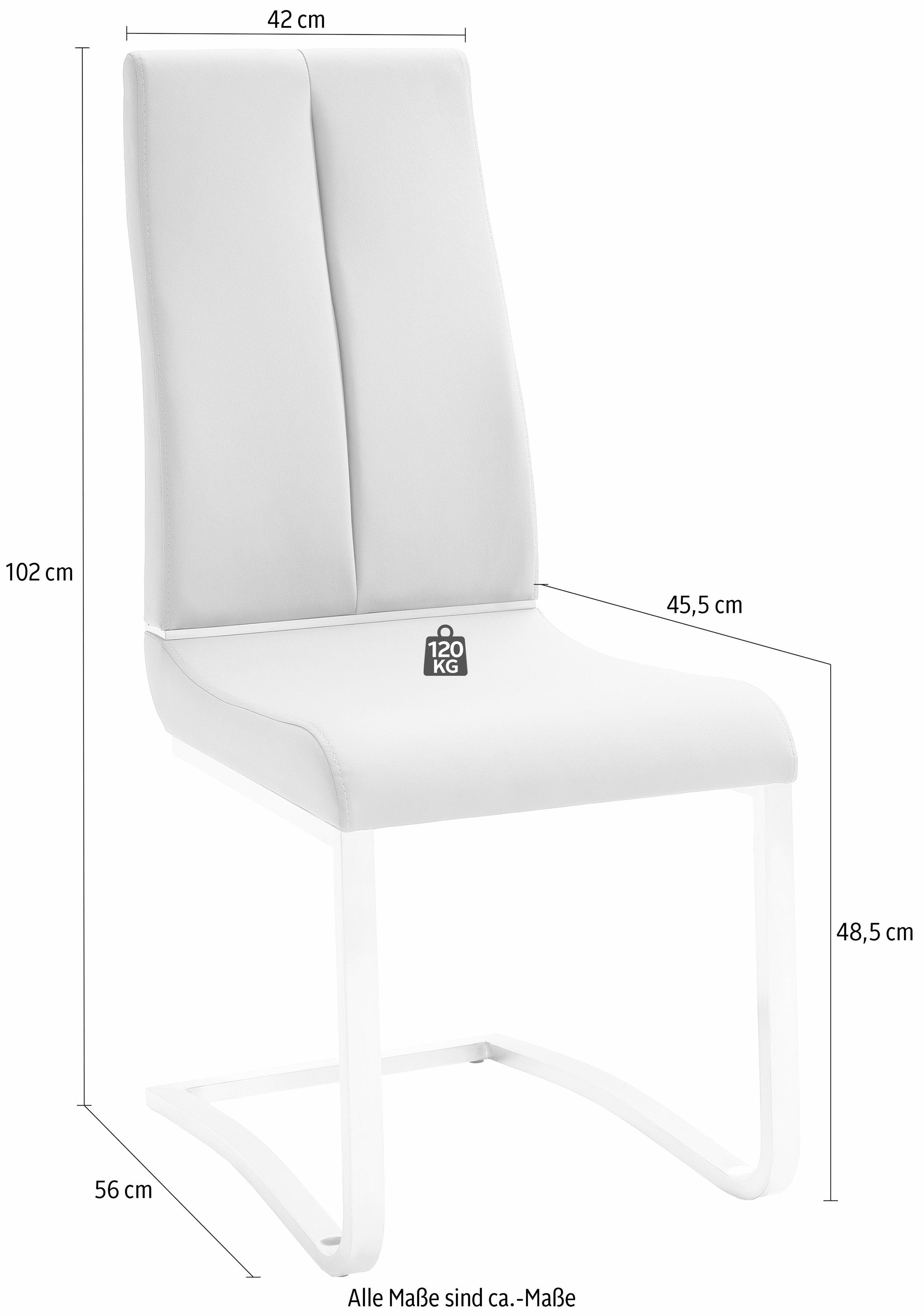 MCA furniture Freischwinger Pescara (Set, 2 St), Stuhl belastbar bis 120 Kg