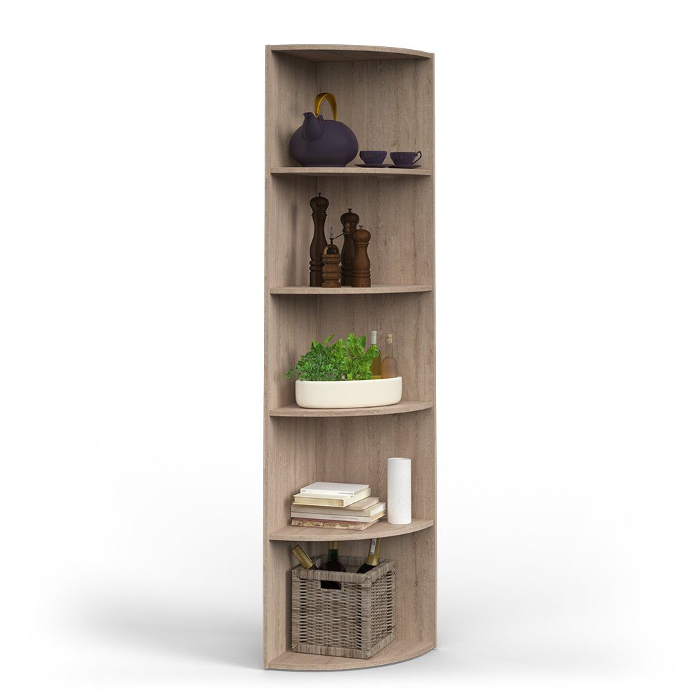 Vicco Eckregal Wandregal Winkelregal 180 x 40 cm ECKI Sonoma