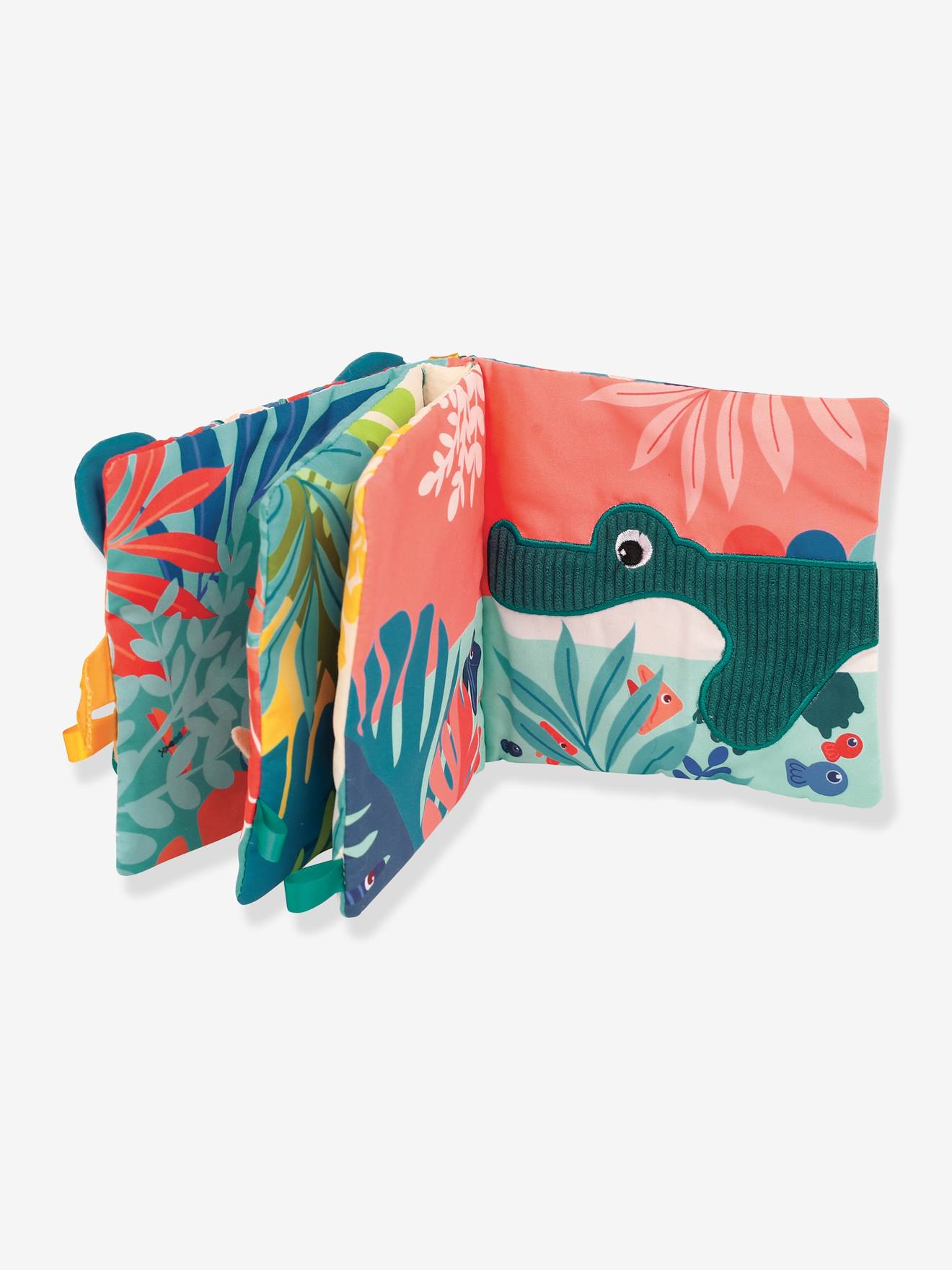 Livre tissu Jungle LUDI multicolore