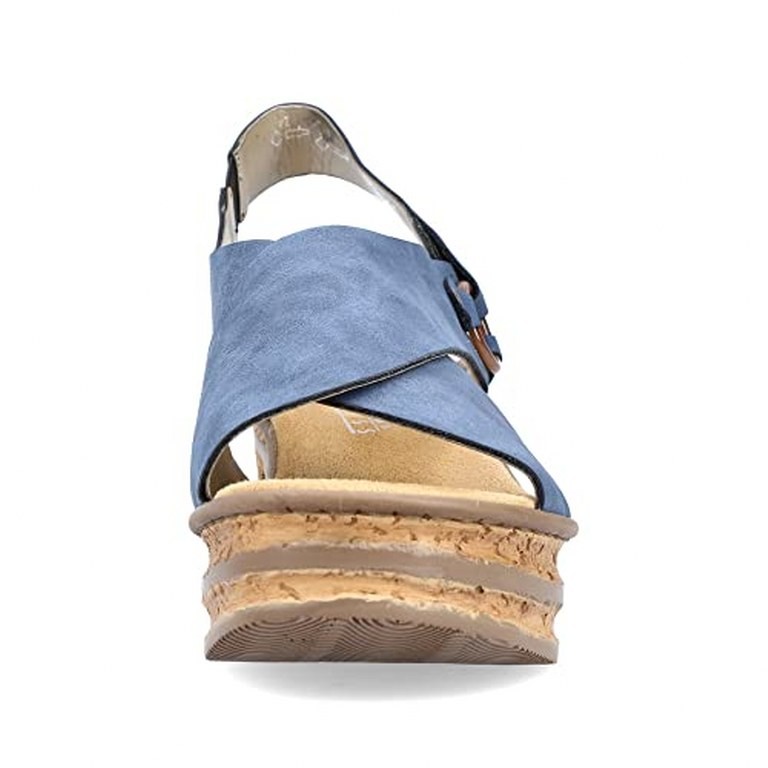 RIEKER Komfort Sandalen blau