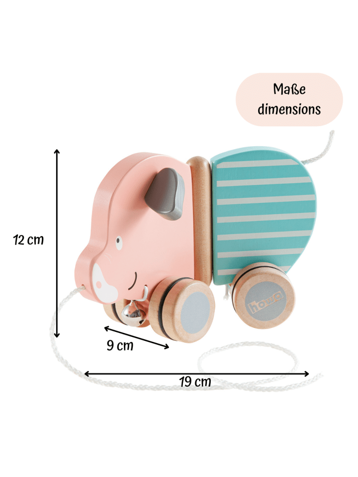 howa Baby Spielzeug Nachziehtier Ziehtier Schweinchen 