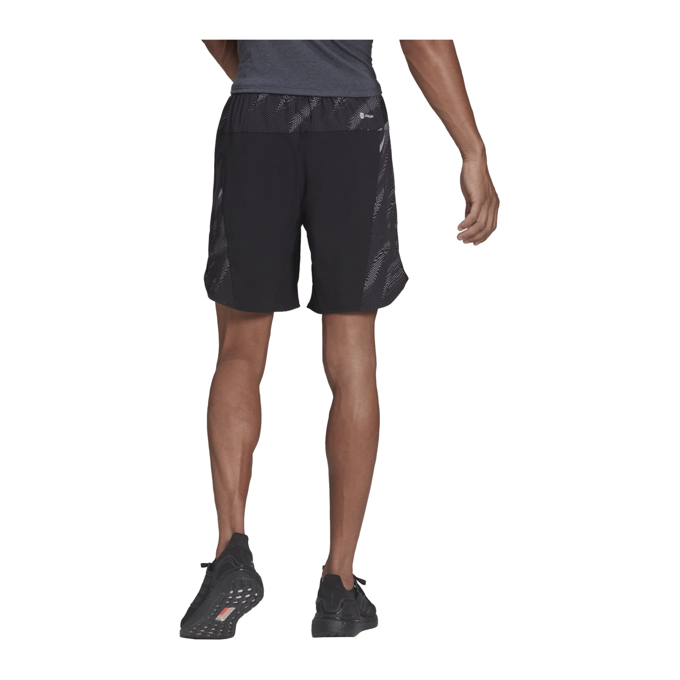 adidas D4T Printed Short Training Schwarz Weiss