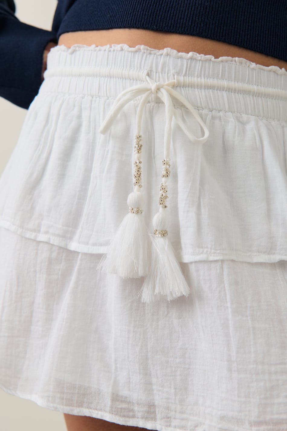 Y boho frill skirt