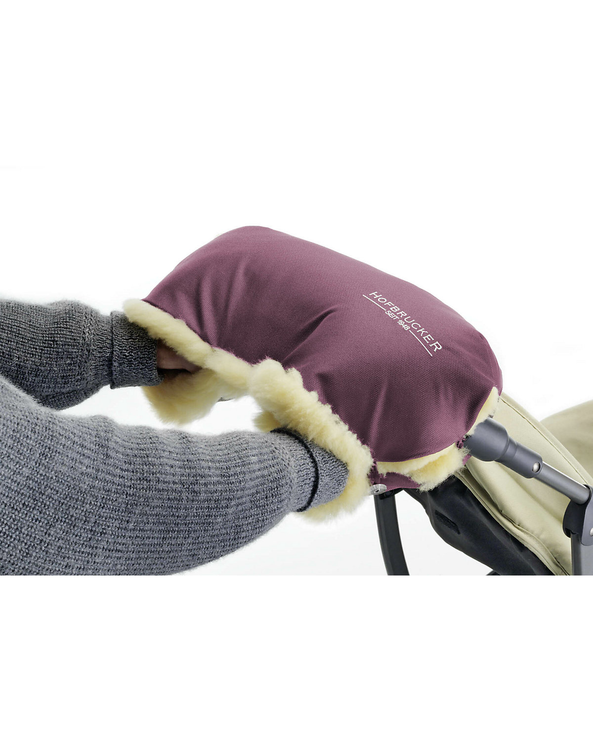Kinderwagen Lammfell Handmuff Hergestellt in Deutschland Fußsäcke
