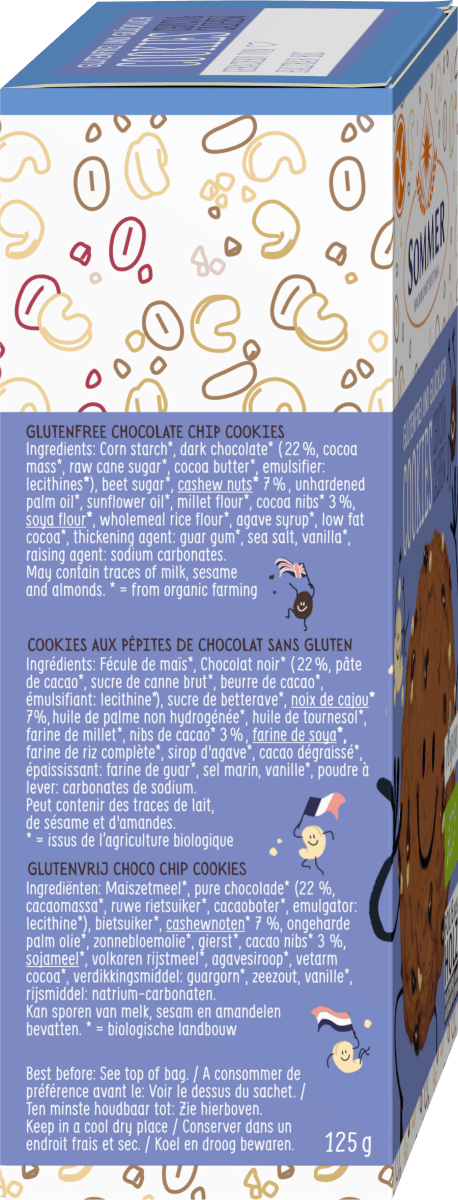 Cookies, Choco & Cashew, glutenfrei, 125 g