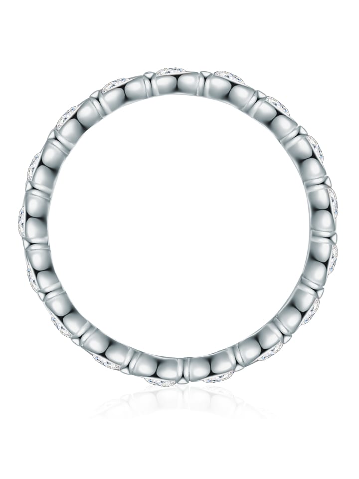 Trilani Ring Sterling Silber Zirkonia weiß in silber günstig kaufen